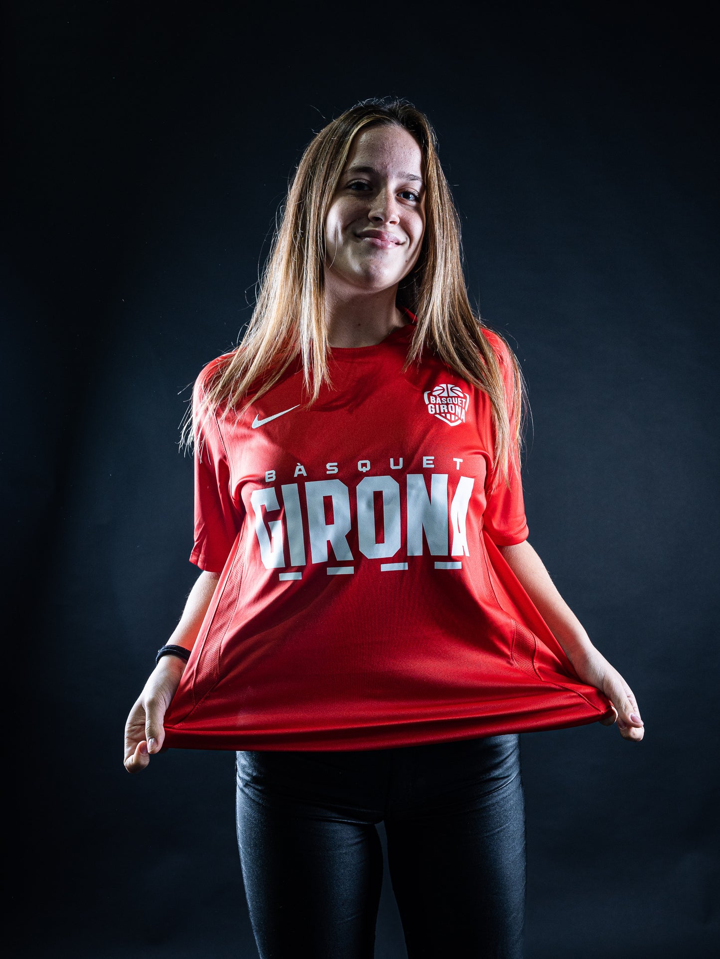 Red Dri-FIT shirt