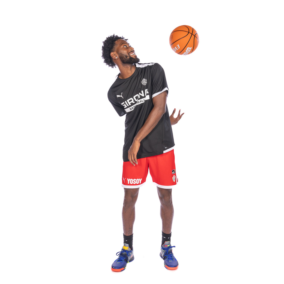 Camiseta Negro Técnica Girona Basketball Júnior