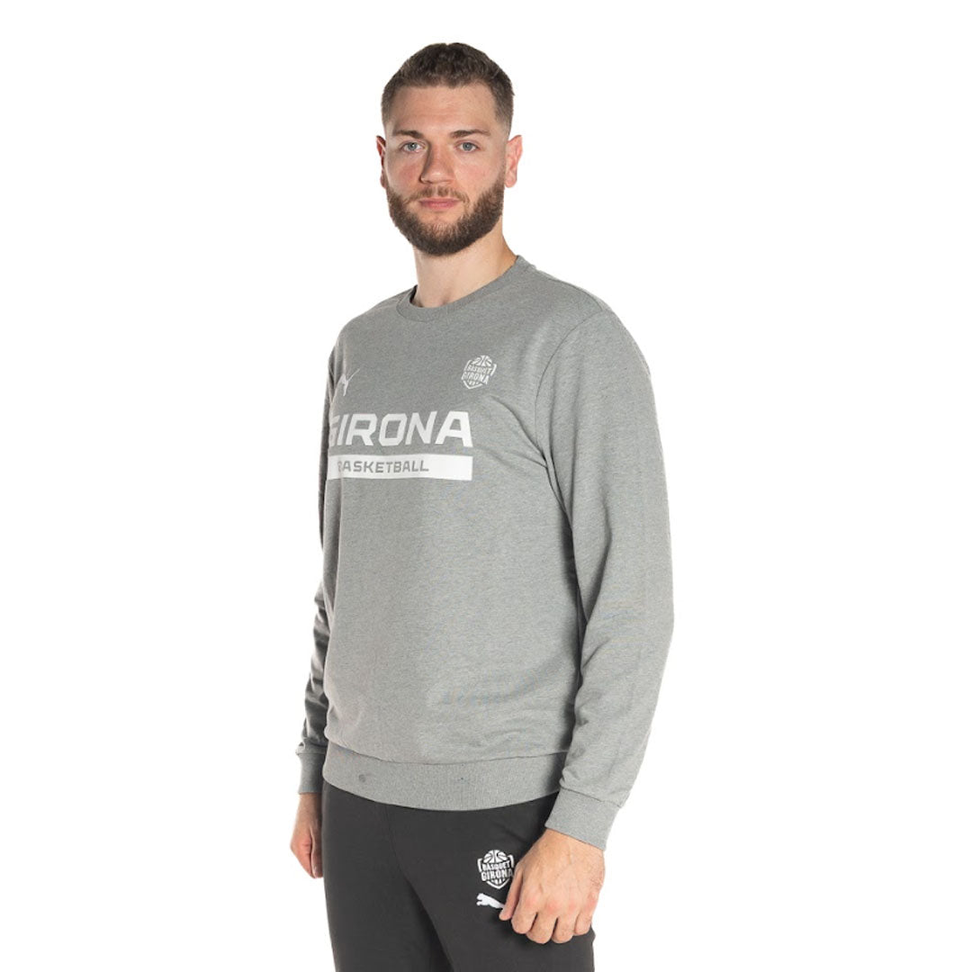 Gray Puma Girona Basketball Jersey Without Hood