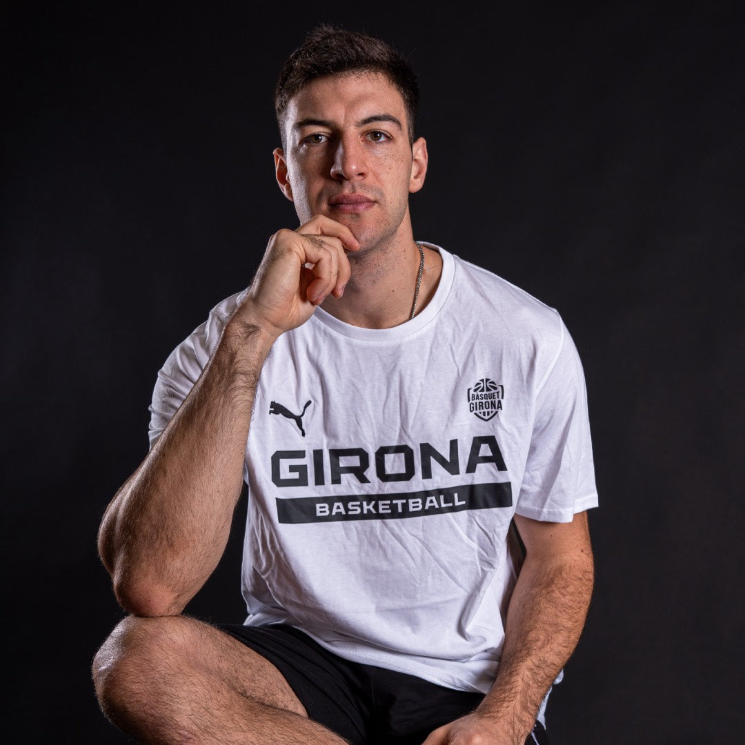 White Puma Girona Basketball Cotton T-shirt