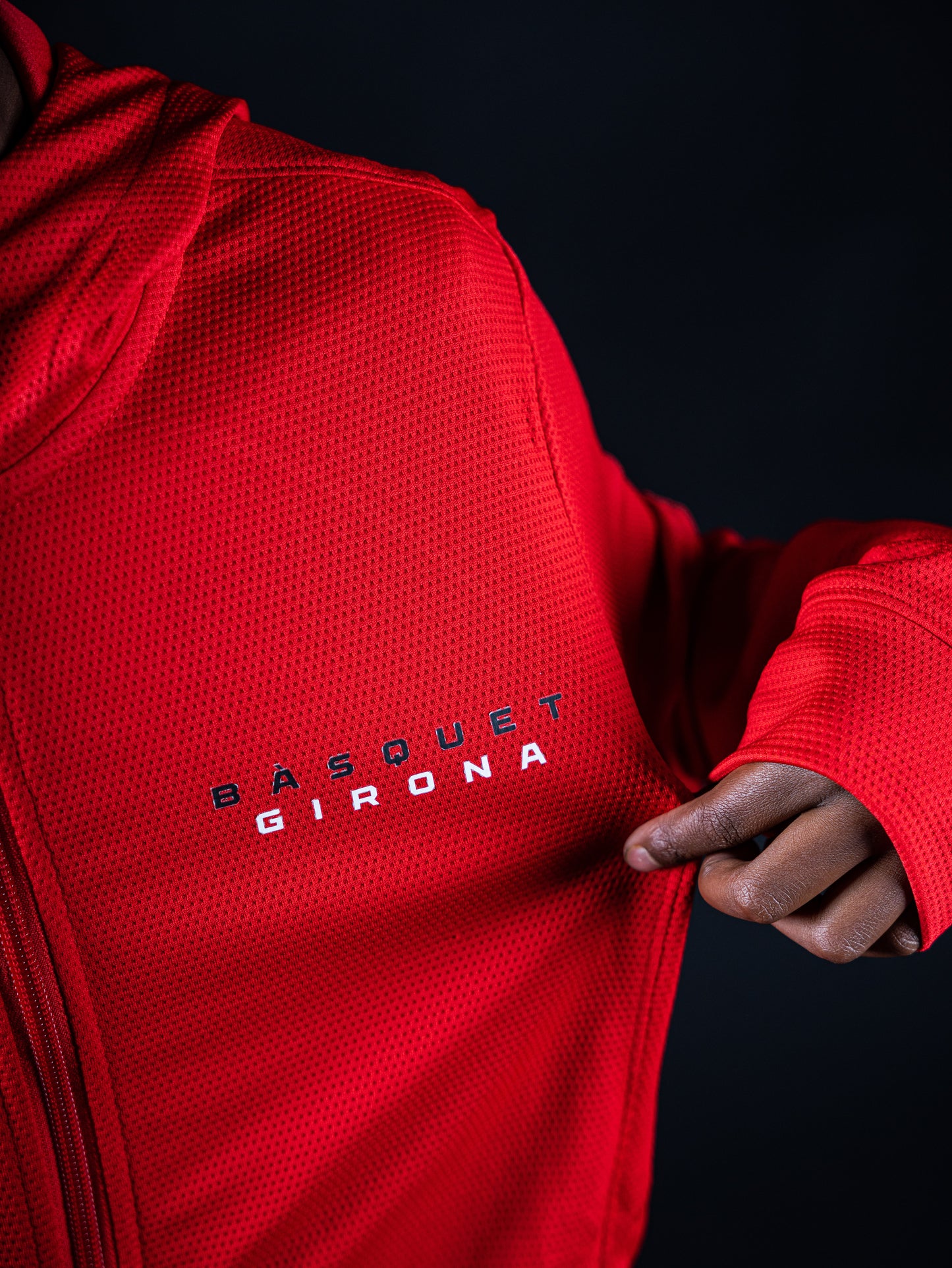 Sudadera Roja Minimal Júnior