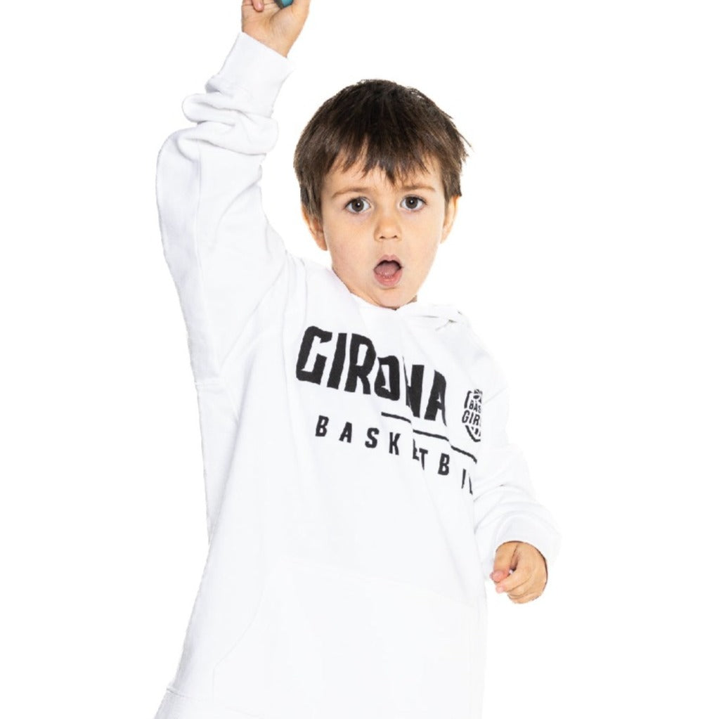 White Girona Basketball Tracksuit 22/23 Junior