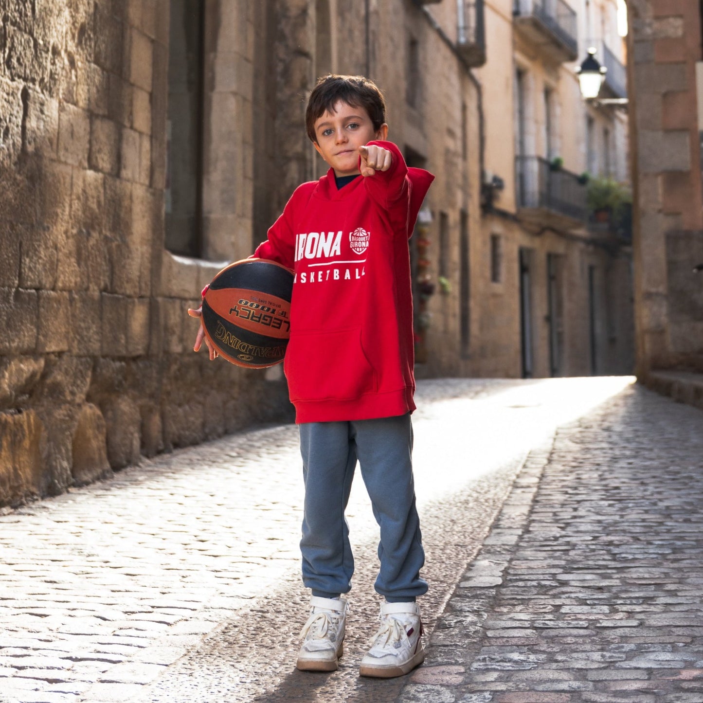 Sudadera Bàsquet Girona Roja 22/23 Junior