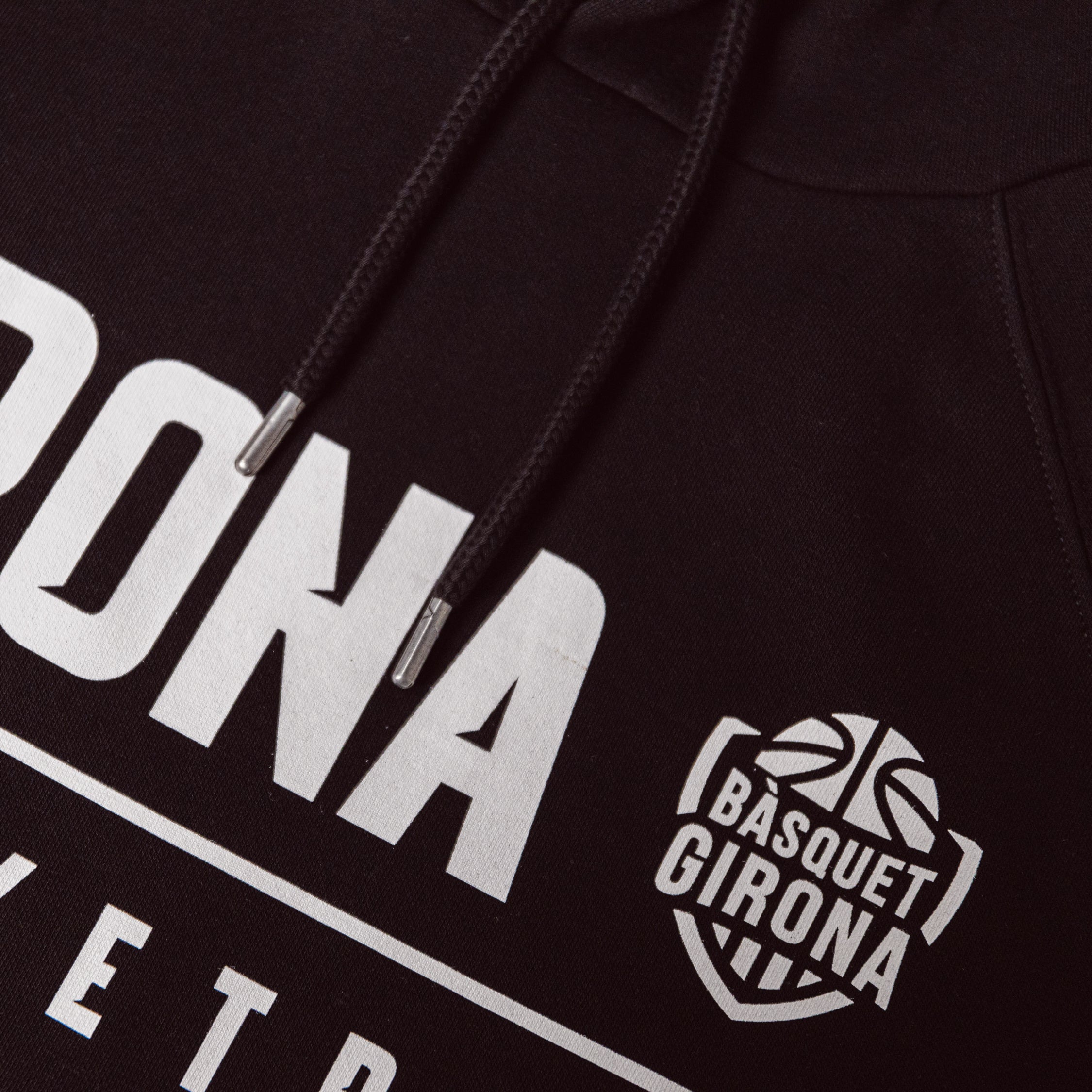 Sudadera Bàsquet Girona Negra 22/23 Adulto