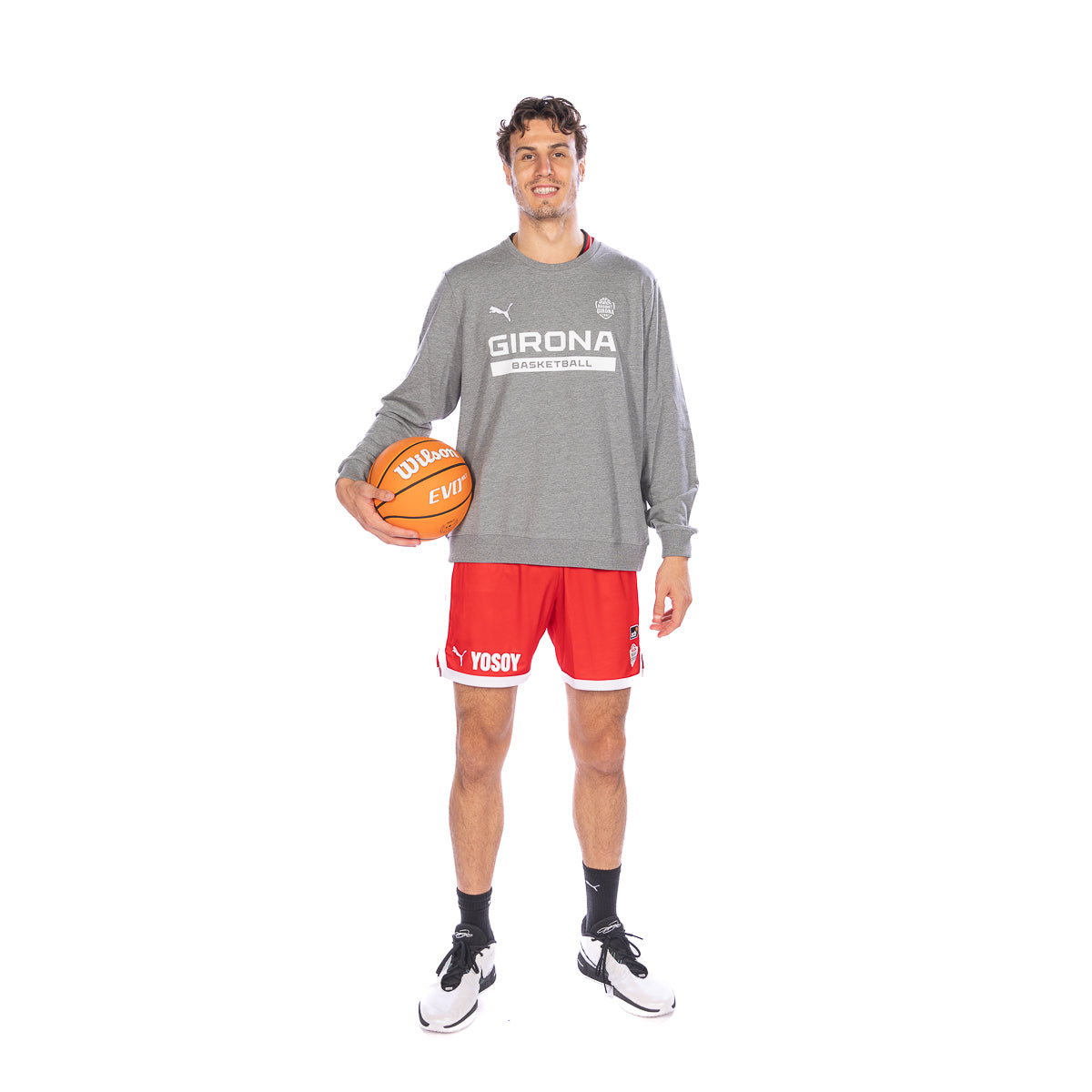 Gray Girona Basketball Jersey Without Hood