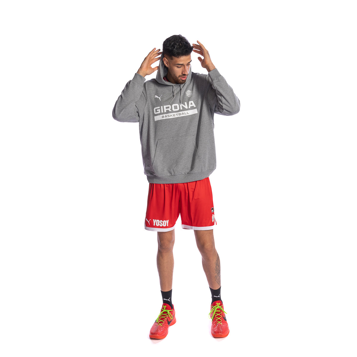 Gray Puma Girona Basketball sweatshirt