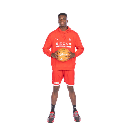 Red Girona Basketball Junior Sweatshirt