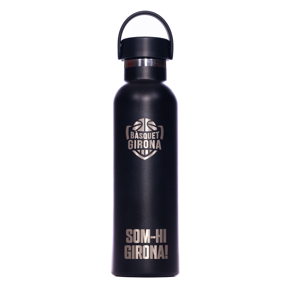 Ampolla Reutilitzable Negra Bàsquet Girona (600 ml)