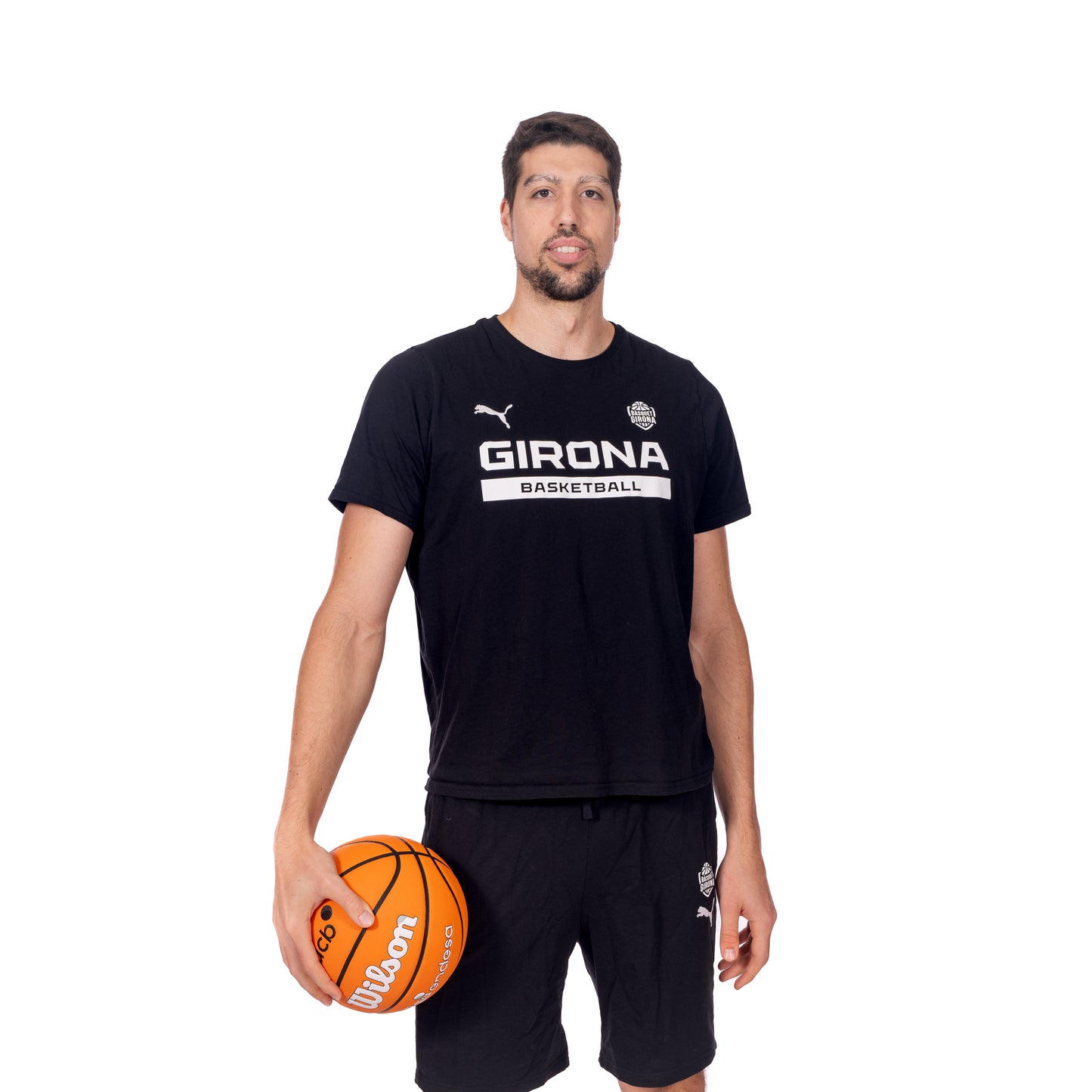 Black Puma Girona Basketball Cotton T-shirt