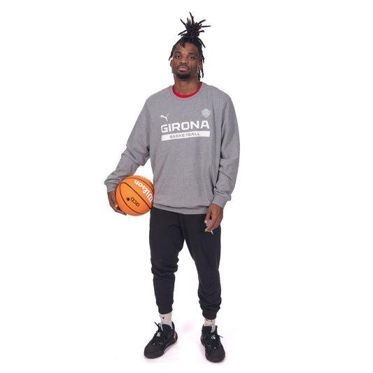 Gray Puma Girona Basketball Jersey Without Hood