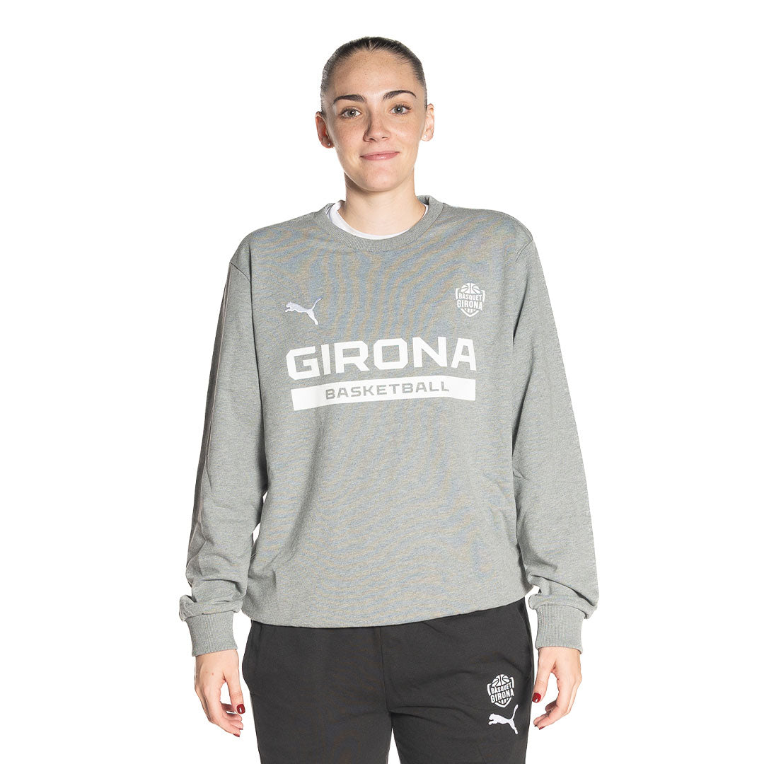 Gray Puma Girona Basketball Jersey Without Hood