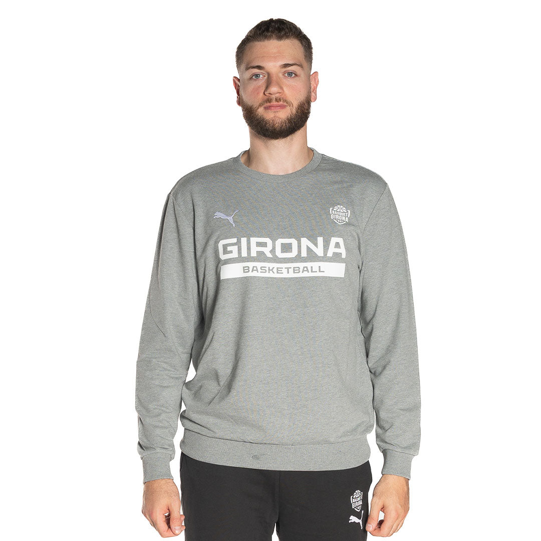 Gray Puma Girona Basketball Jersey Without Hood