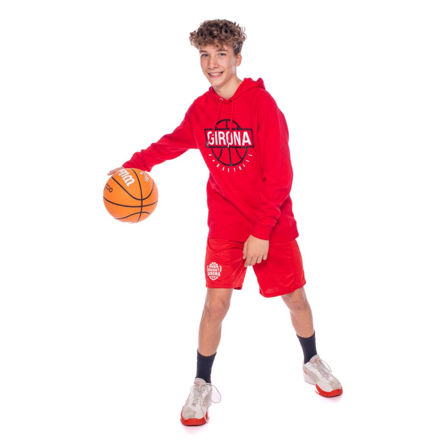 Sudadera Roja Bàsquet Girona Júnior
