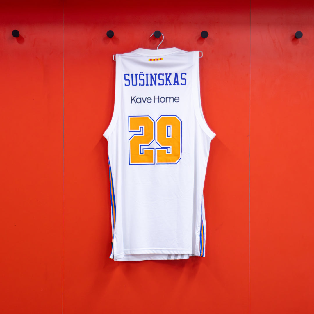 Samarreta "Match Used" i Firmada Tercera Equipació Mindaugas Sušinskas