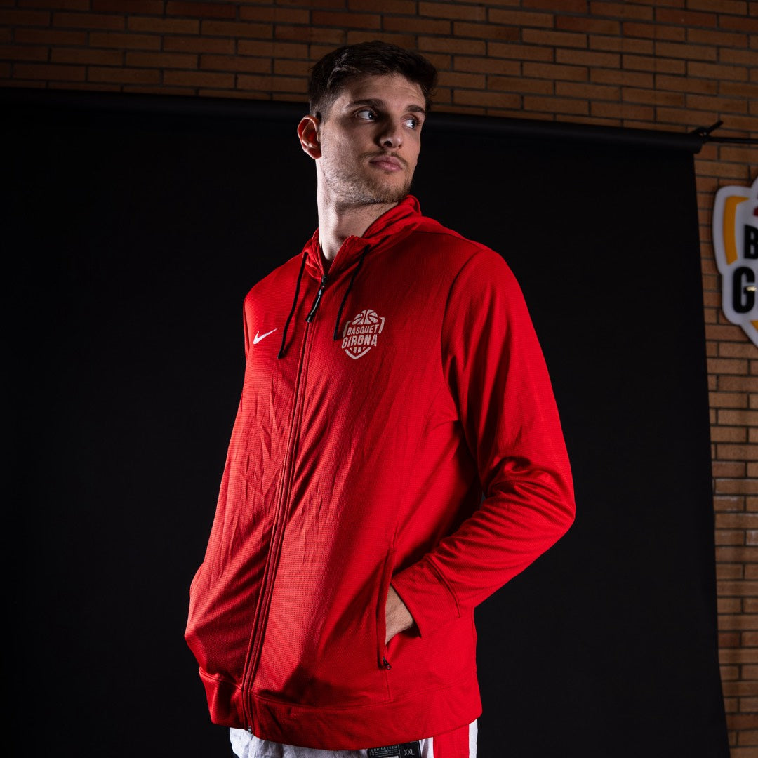 Dessuadora Tècnica Cremallera Bàsquet Girona Júnior