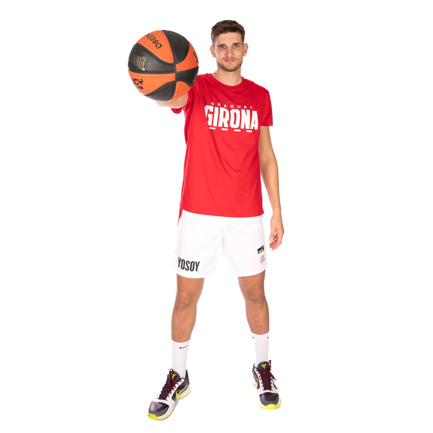 Organic Cotton Basketball Girona Red T-shirt