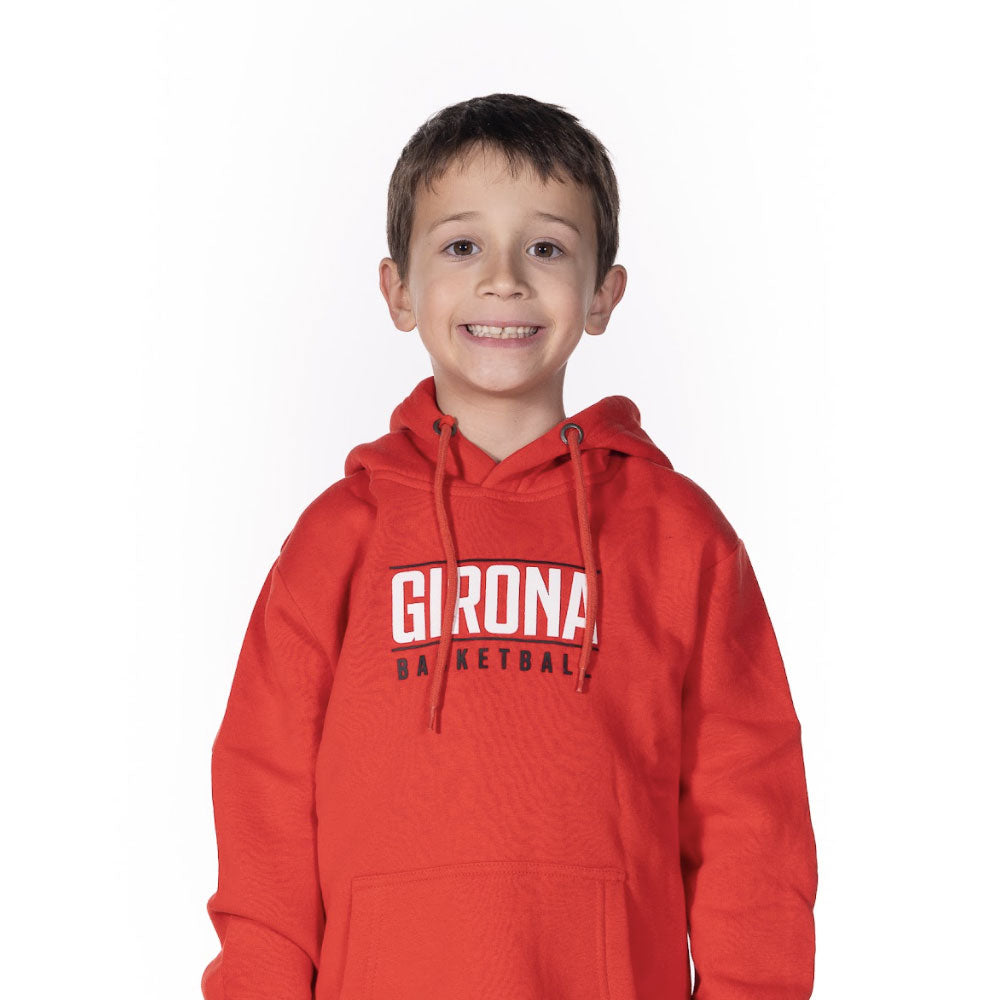 Bàsquet Girona Red Sweatshirt 25-26 Junior – Bàsquet Girona Botiga Oficial