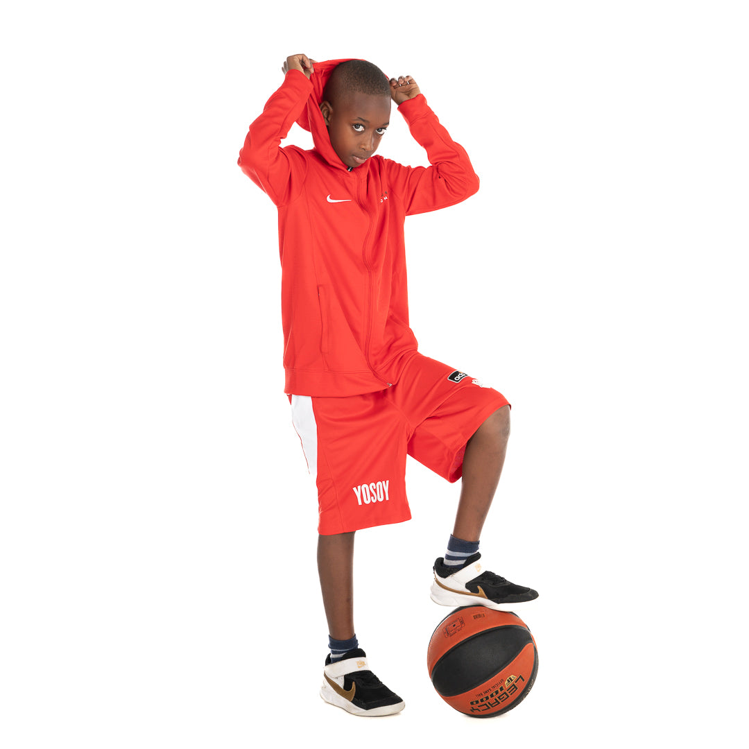 Junior Red Minimal Hoodie