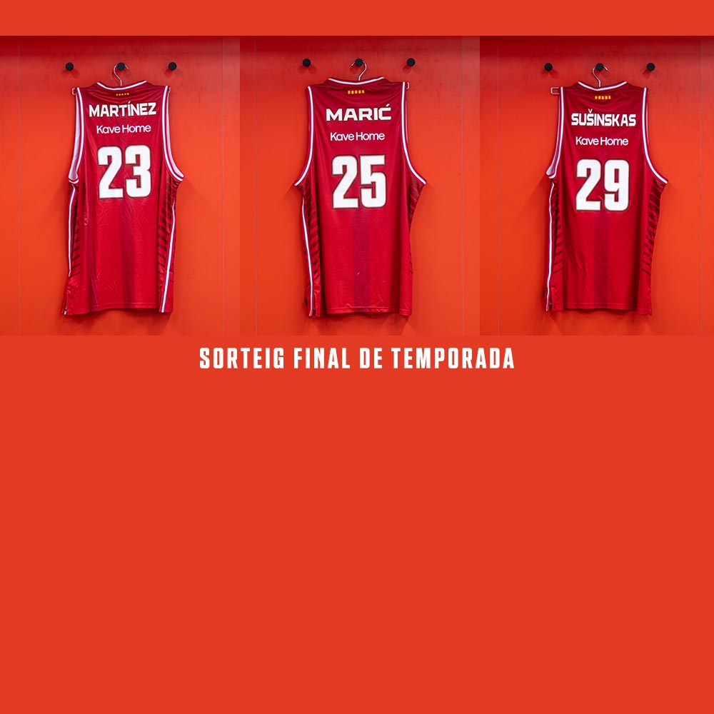 Butlleta sorteig: samarretes de joc signades del Bàsquet Girona