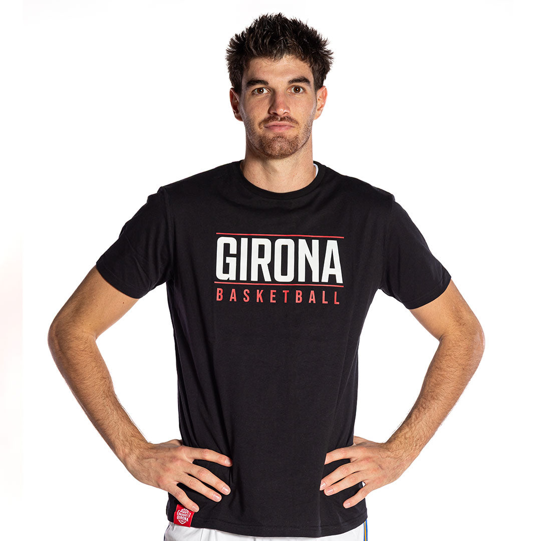 Samarreta negra casual Bàsquet Girona pel Pep Busquet