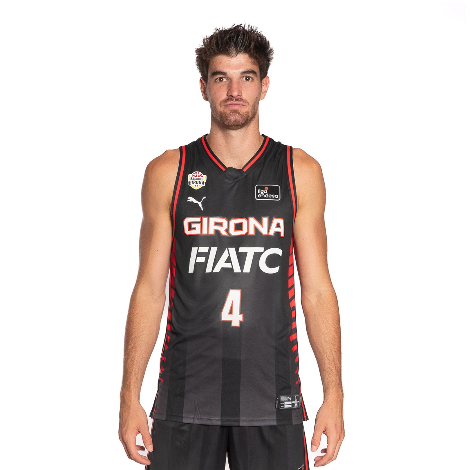 Samarreta negra, segona equipació Bàsquet Girona temporada 25-26