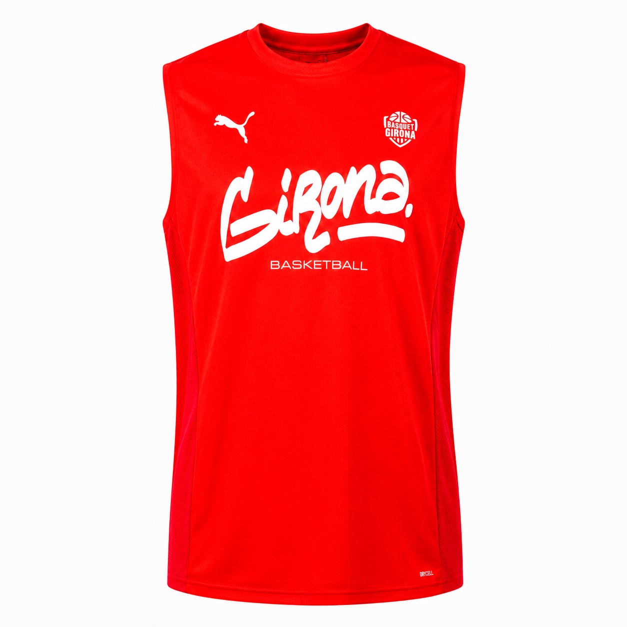 Samarreta Vermella Tècnica sense mànigues Girona Basketball