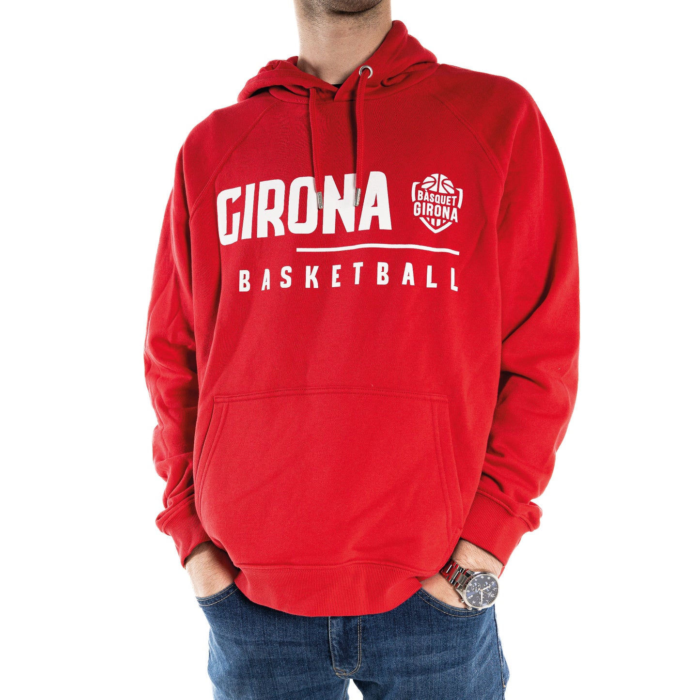 Girona Basketball Sweatshirt Red 22/23 Adult