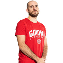 Cargar imagen en el visor de la galería, Camiseta Algodón Orgánico Bàsquet Girona Roja Adulto
