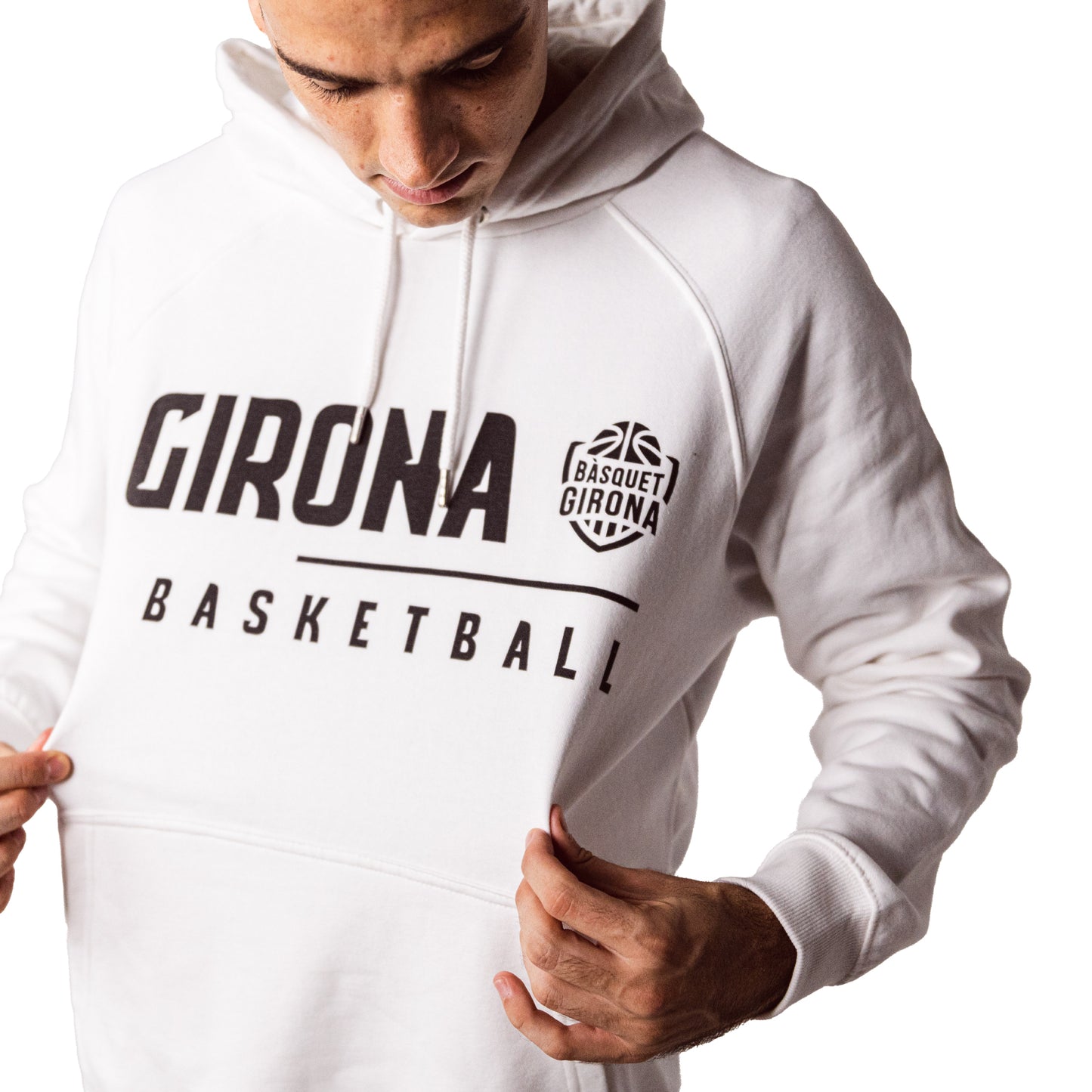 White Girona Basketball Tracksuit 22/23 Junior