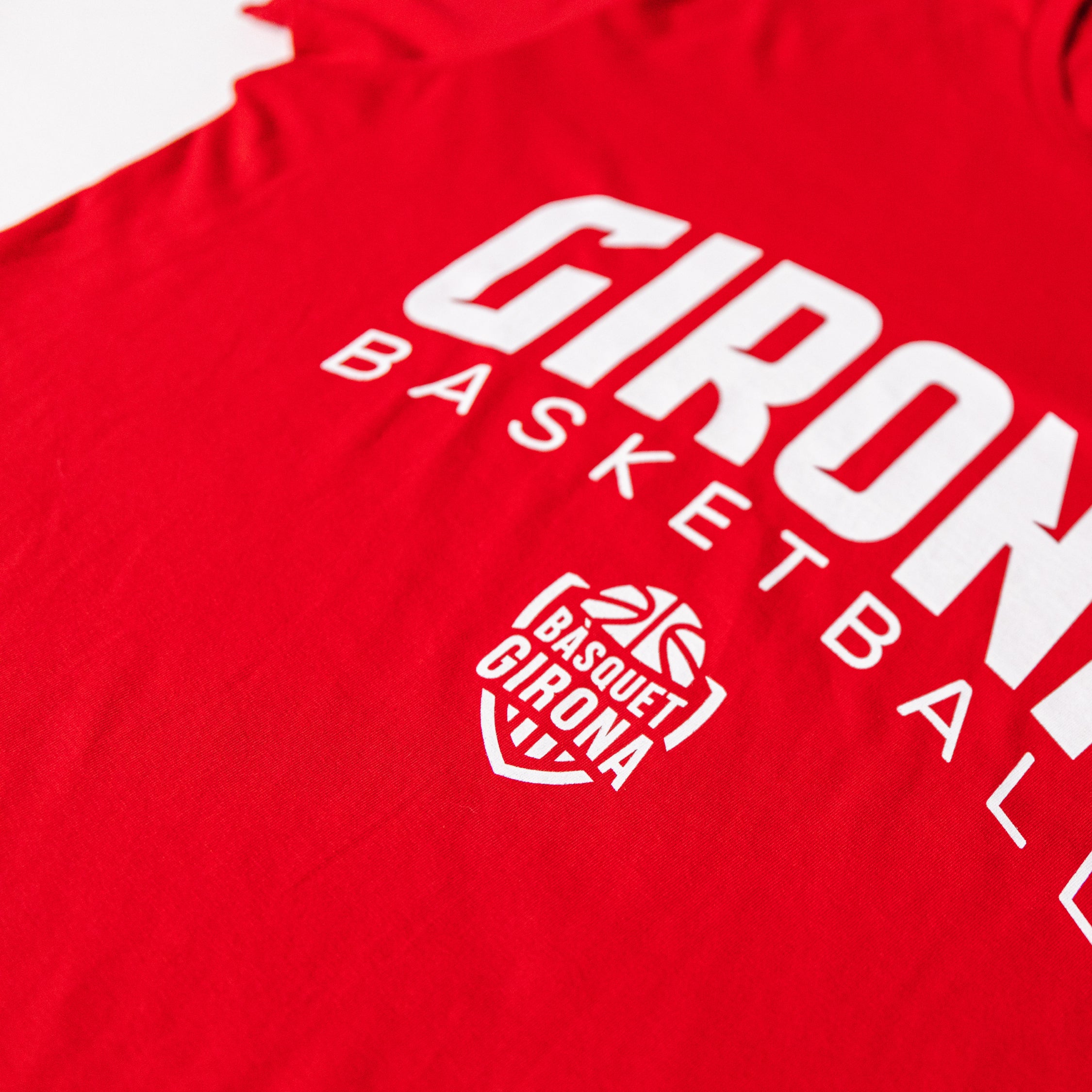 Samarreta Cotó Orgànic Bàsquet Girona Vermella Júnior